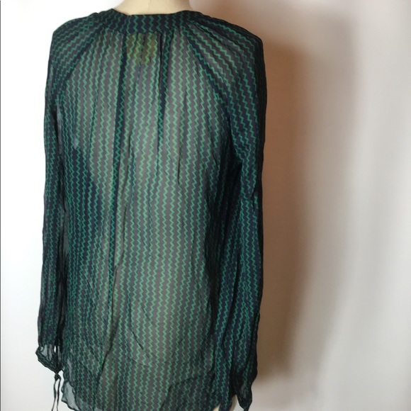 Maeve Anthropologie sheer blouse size medium - Picture 2 of 8